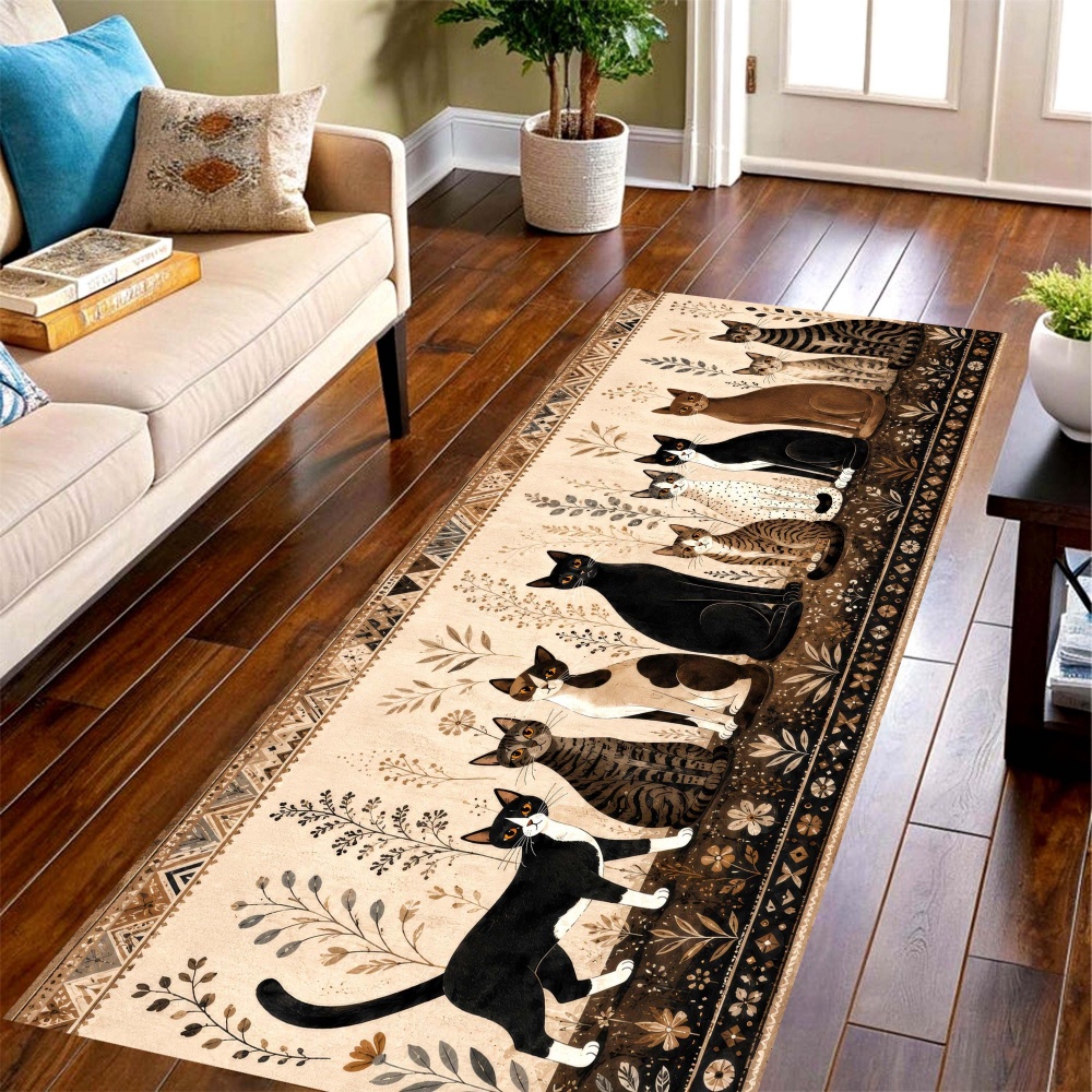 Commercial Printing House - Tapete Longo Vintage com Estampa de