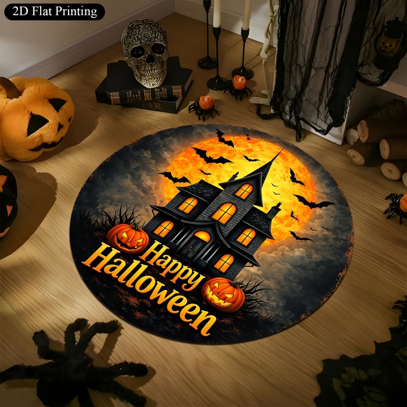 Tapete Redondo de Halloween co - Commercial Printing House avaliação e preço