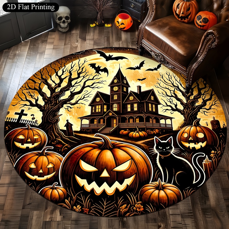 Tapete Redondo de Halloween co - Commercial Printing House avaliação e preço