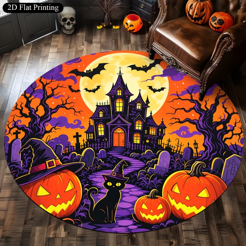 Tapete Redondo de Halloween co - Commercial Printing House avaliação e preço