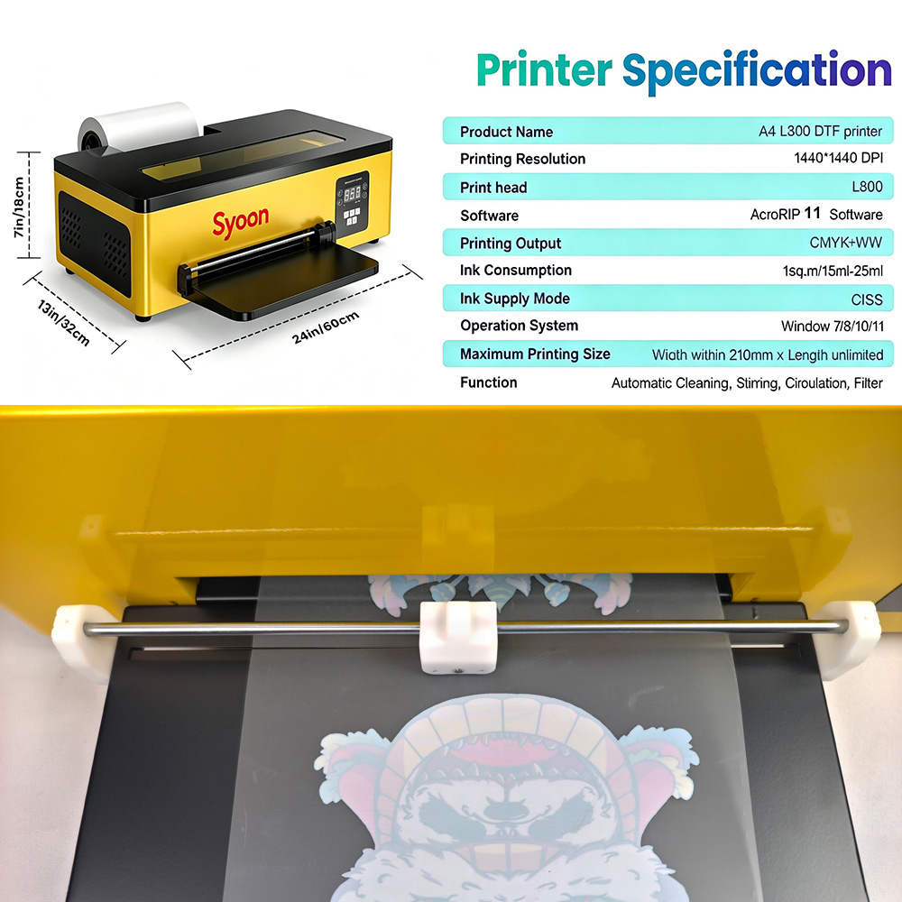 Impressora DTF A4 atualizada c - Commercial Printing Machine For Shirts avaliação e preço