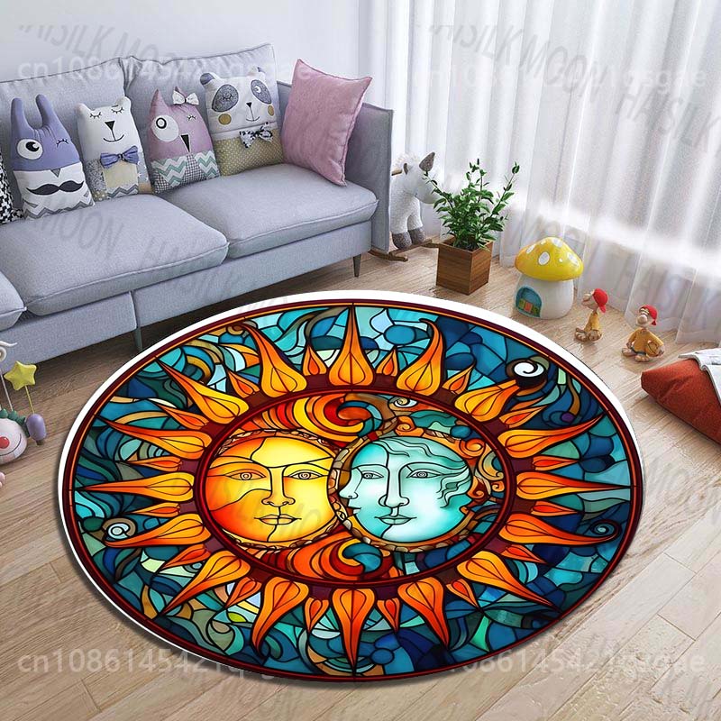 Tapete redondo estampado com h - Commercial Glass Printing avaliação e preço