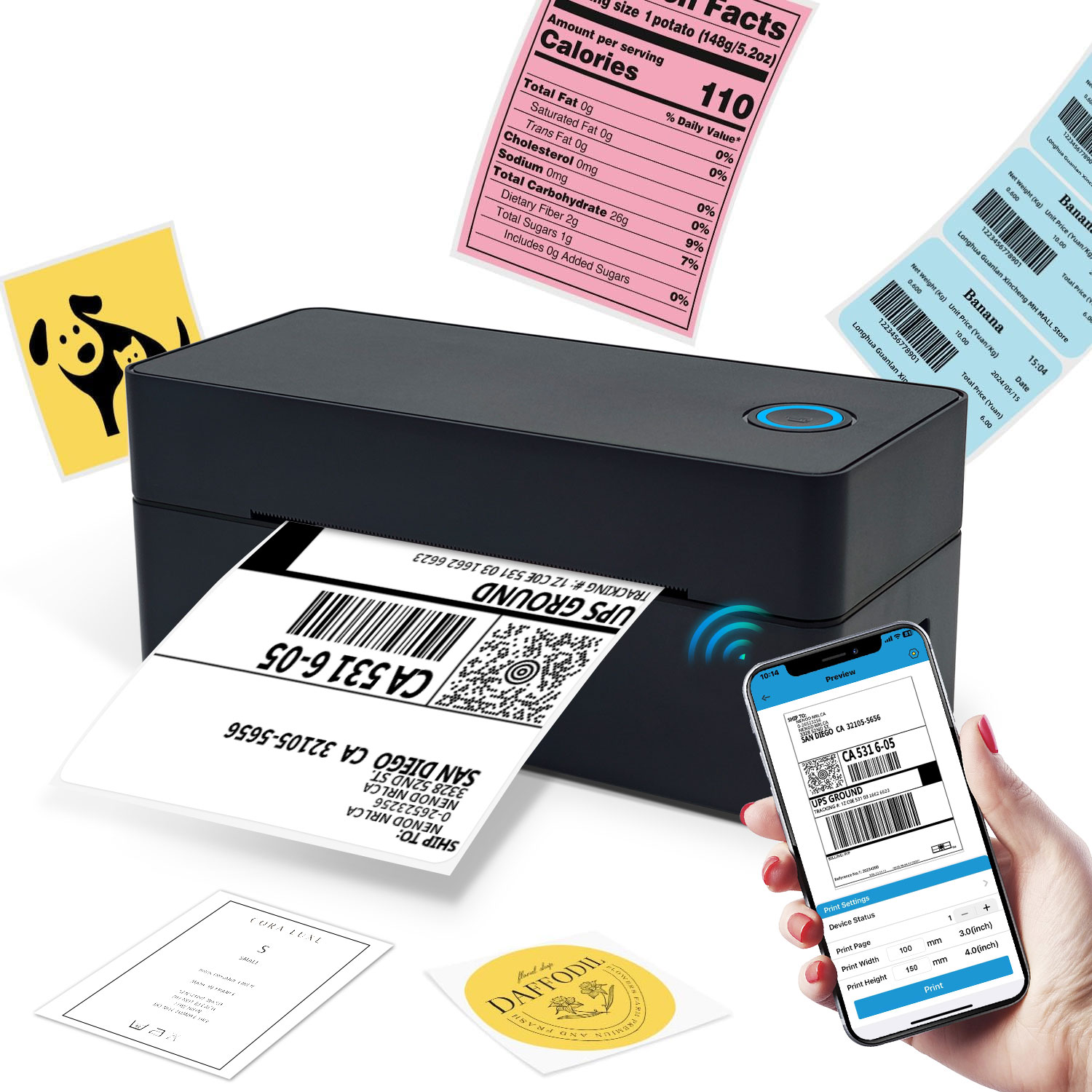 Máquina de Impressão de Etique - Commercial Label Printing Machine avaliação e preço