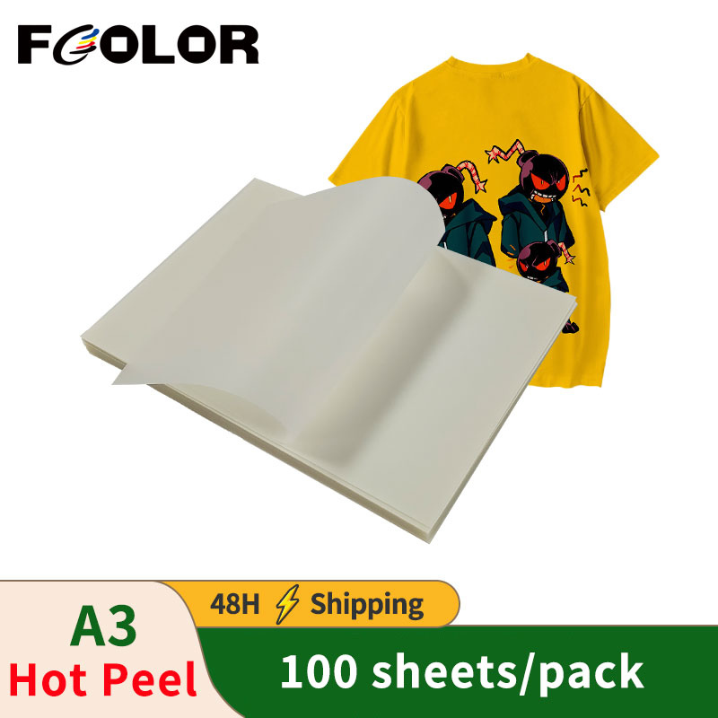 100PCS Filme PET A3 DTF Fosco  - Dtf Hot Peel Film avaliação e preço