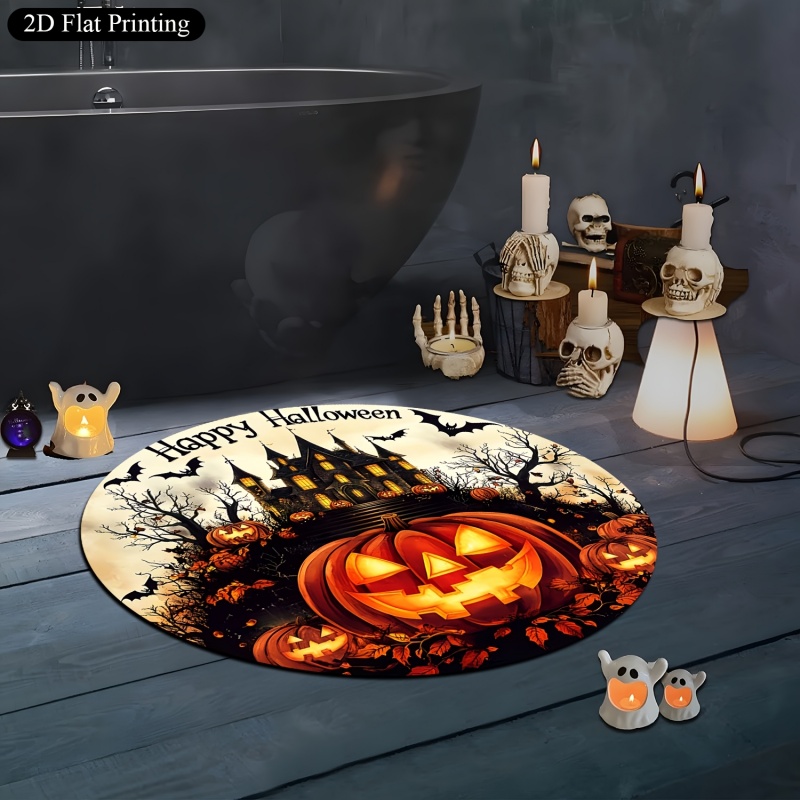 Tapete Redondo de Halloween co - Commercial Printing House avaliação e preço