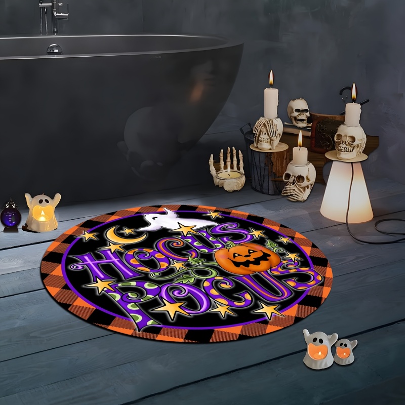 Tapete Redondo de Halloween co - Commercial Printing House avaliação e preço
