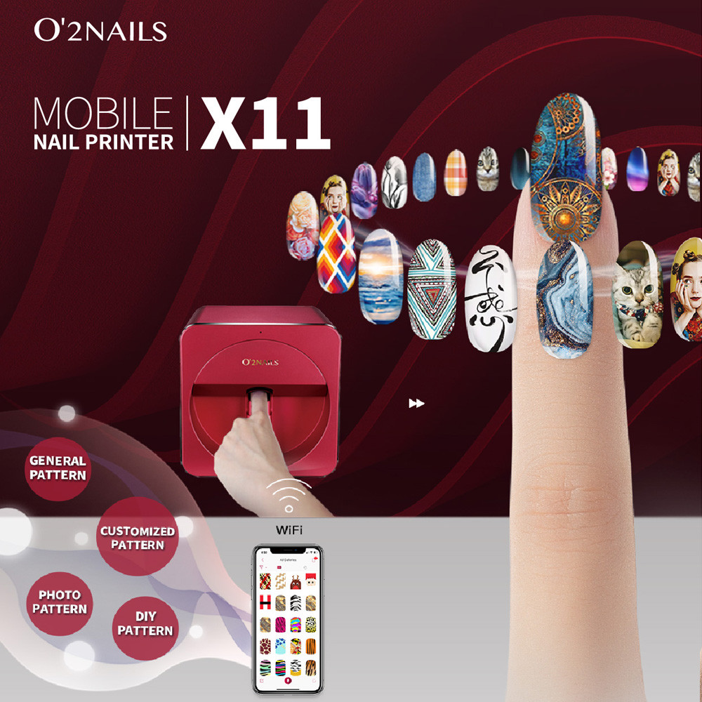 O2nails impressora móvel máqui - Commercial Nail Printing Machine avaliação e preço