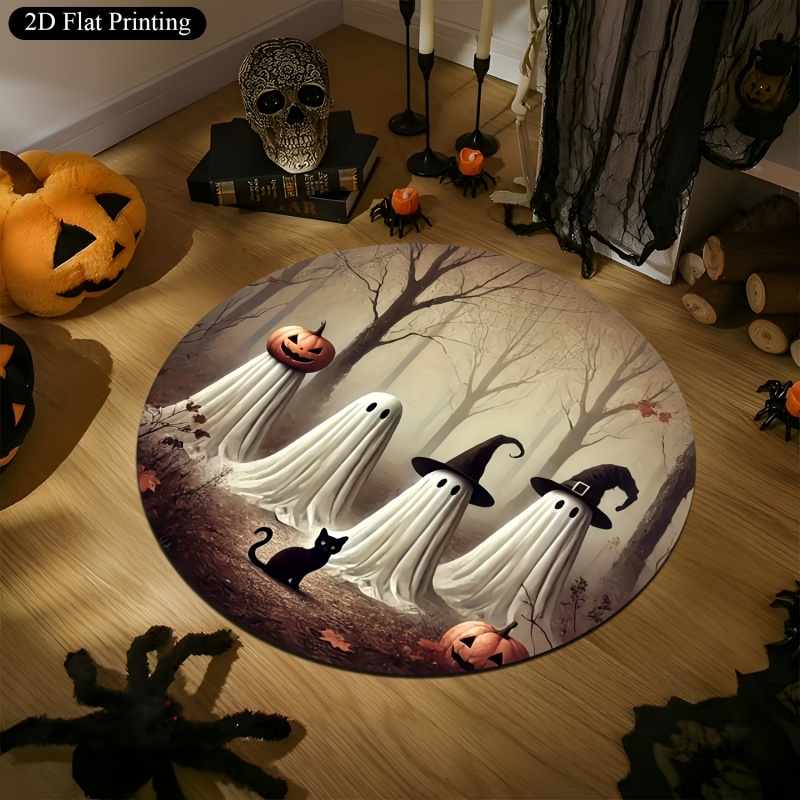 Tapete Redondo de Halloween co - Commercial Printing House avaliação e preço