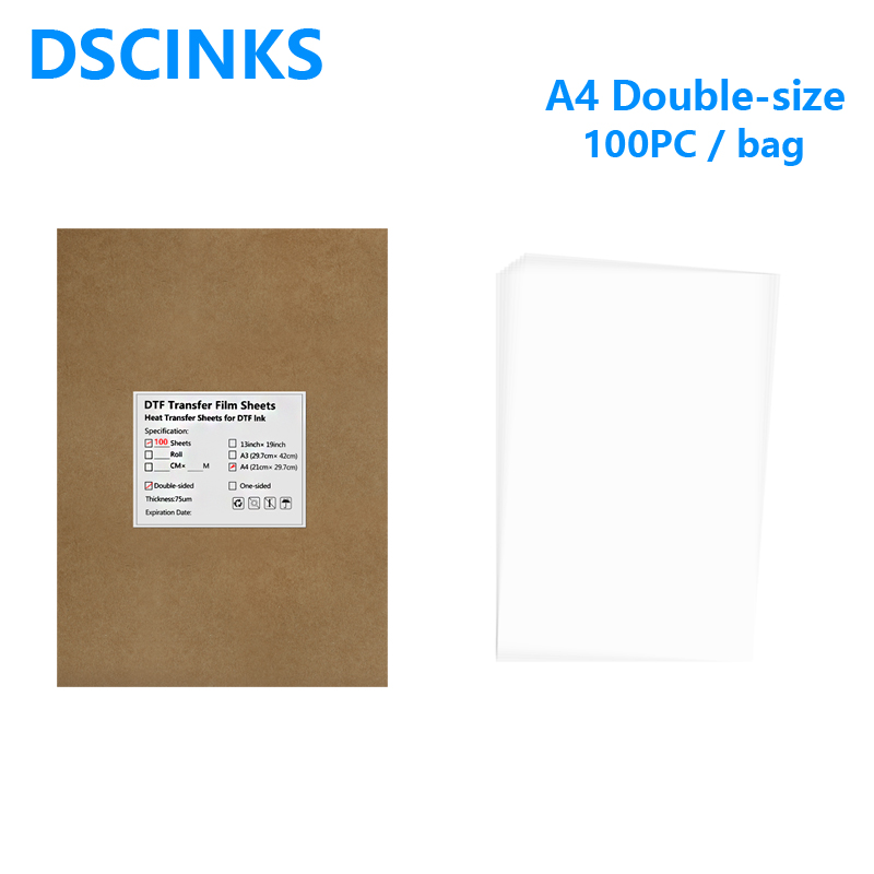 100PC A4 Têxtil T-Shirt Impres - Dtf Hot Peel Film avaliação e preço