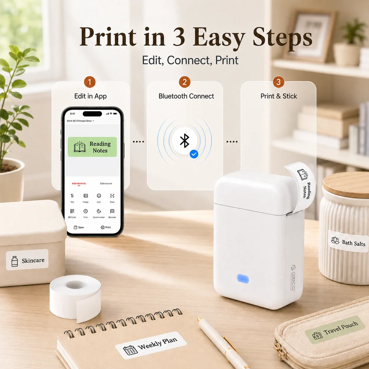 Mini Impressora de Etiquetas T - Commercial Label Printing Machine avaliação e preço