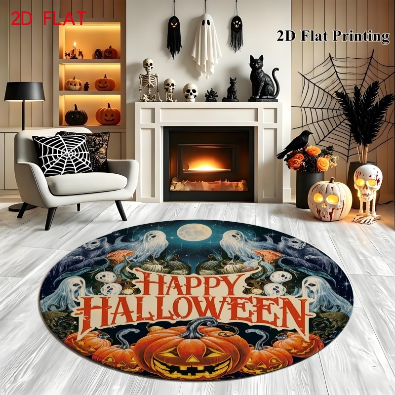 Tapete Redondo de Halloween co - Commercial Printing House avaliação e preço